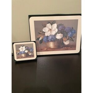Vintage Jason Placemats Coasters Magnolias and Hydrangeas